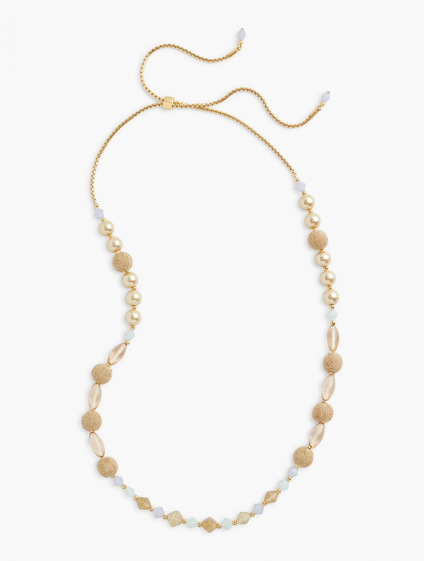 Jewelry | Basketweave Long Necklace SEA OPAL MULTI &#8211; Talbots Womens