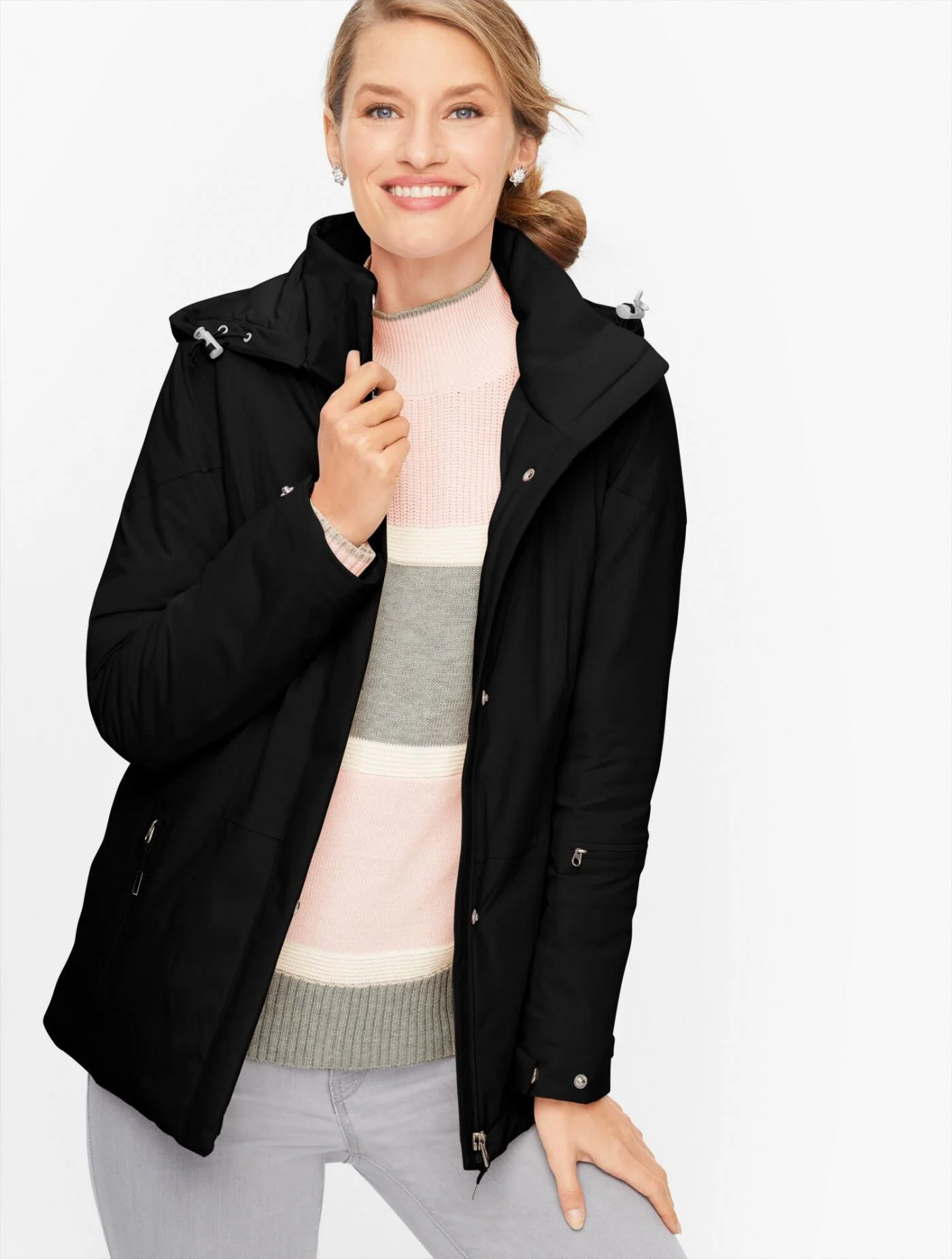 Jackets and Outerwear | Ski Jacket BLACK &#8211; Talbots Womens