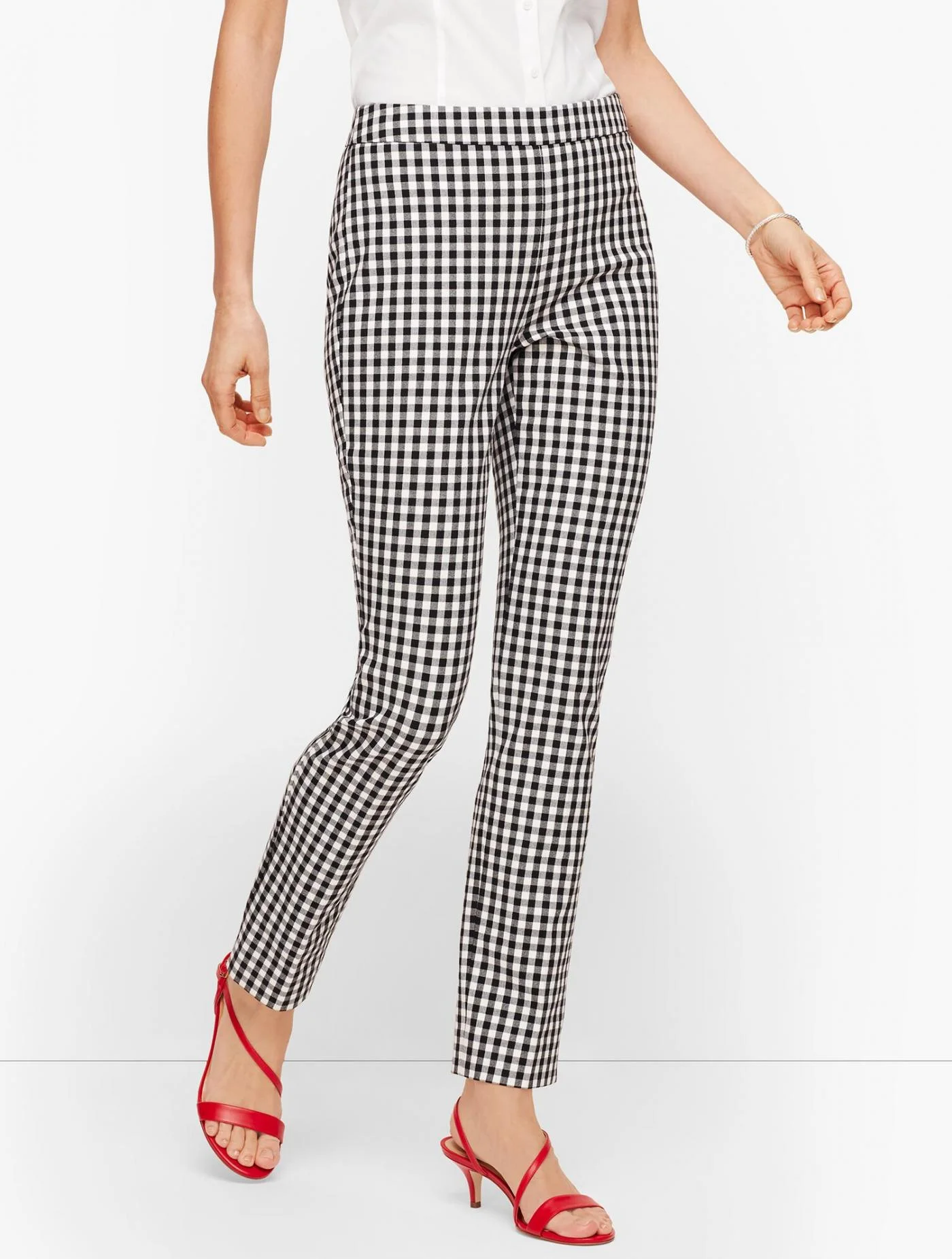 Pants | Talbots Chatham Ankle Pants &#8211; Springtime Gingham BLACK/WHITE &#8211; Talbots Womens