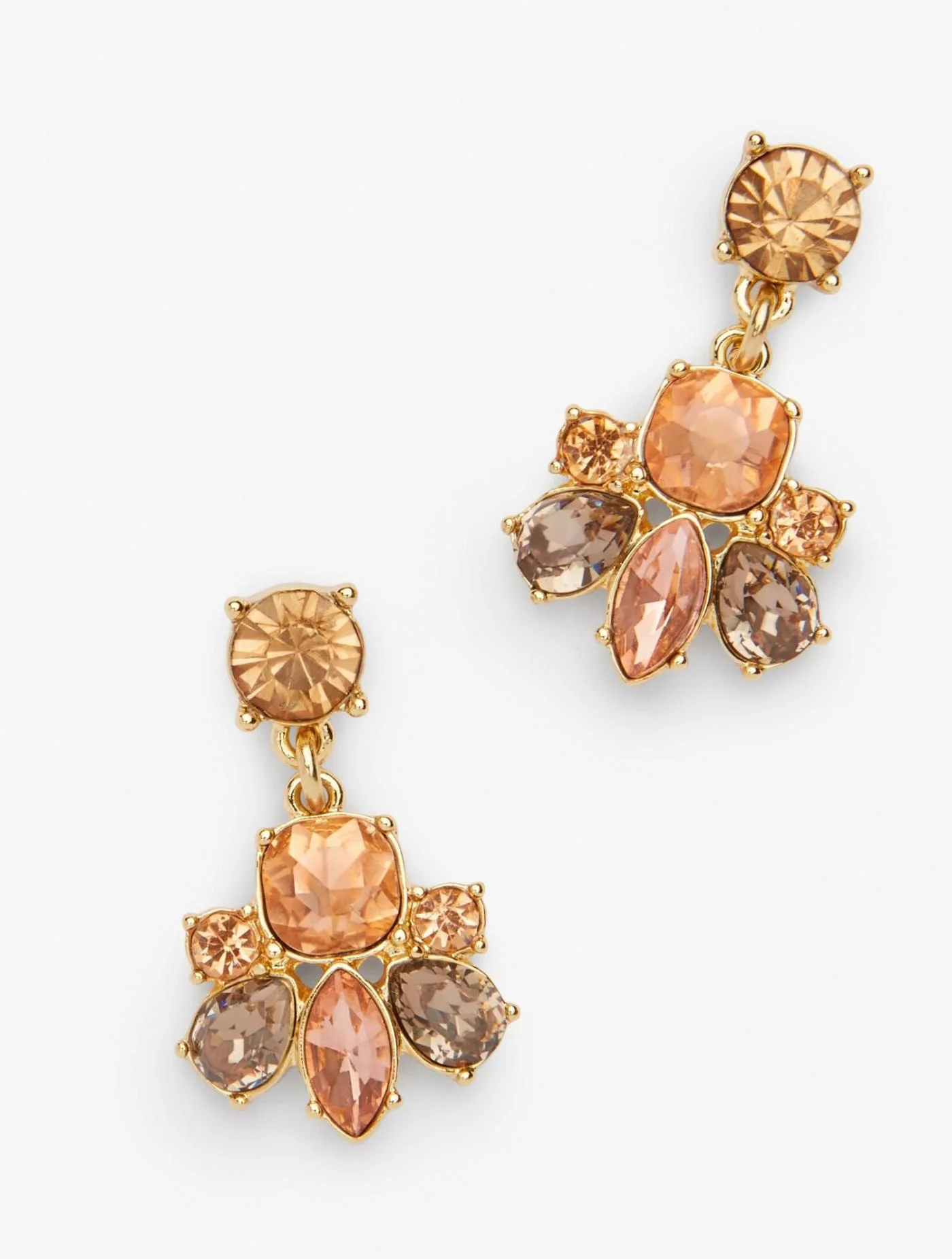 Jewelry | Champagne Crystal Earrings ACORN MULTI &#8211; Talbots Womens