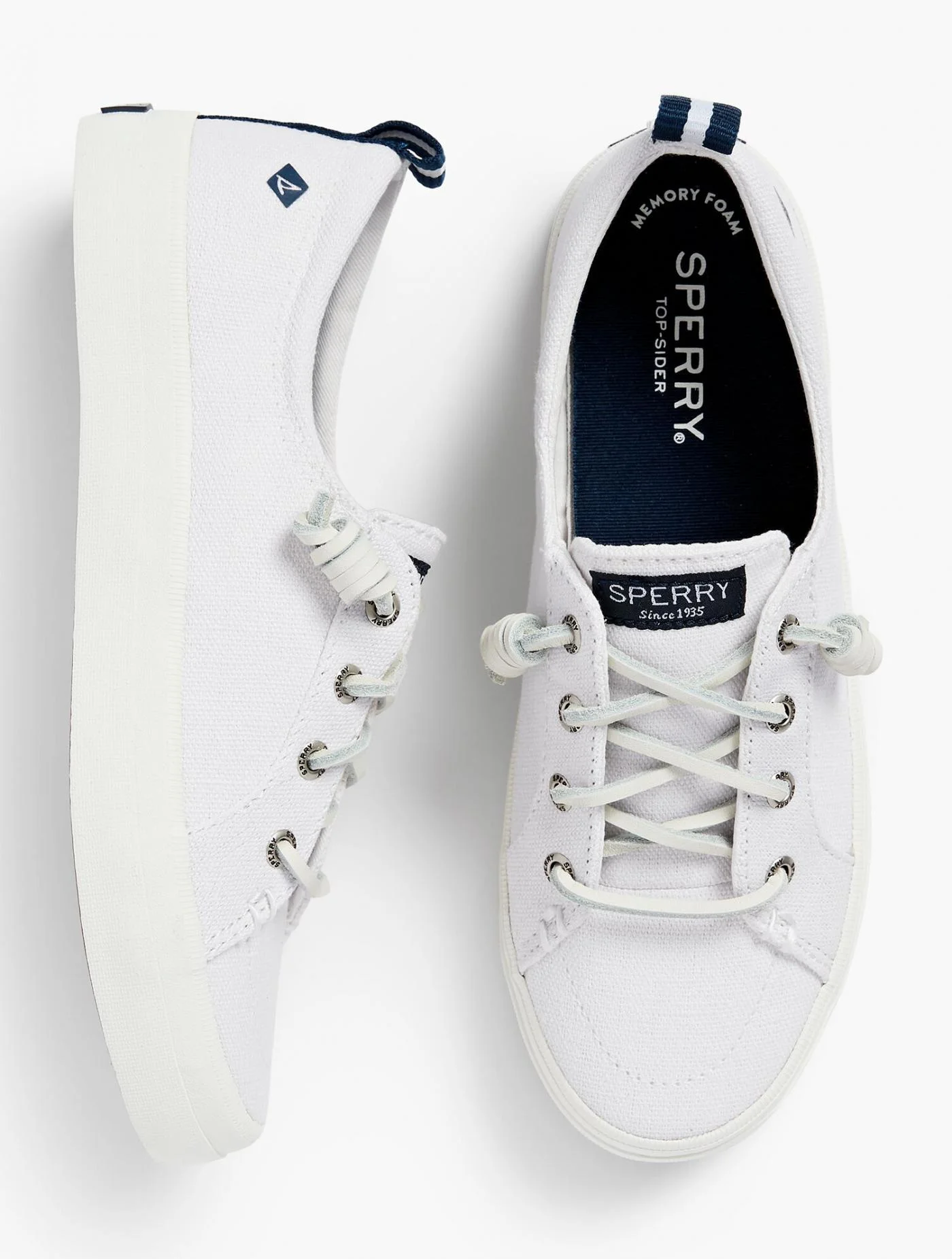 Sneakers | Sperry&reg; Crest Vibe Sneakers &#8211; Solid WHITE &#8211; Talbots Womens