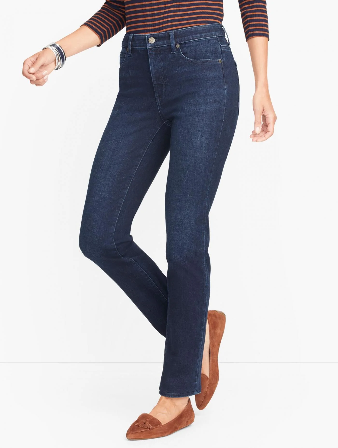 Jeans | Straight Leg Jeans &#8211; Nightfall Wash &#8211; Curvy Fit NIGHTFALL &#8211; Talbots Womens