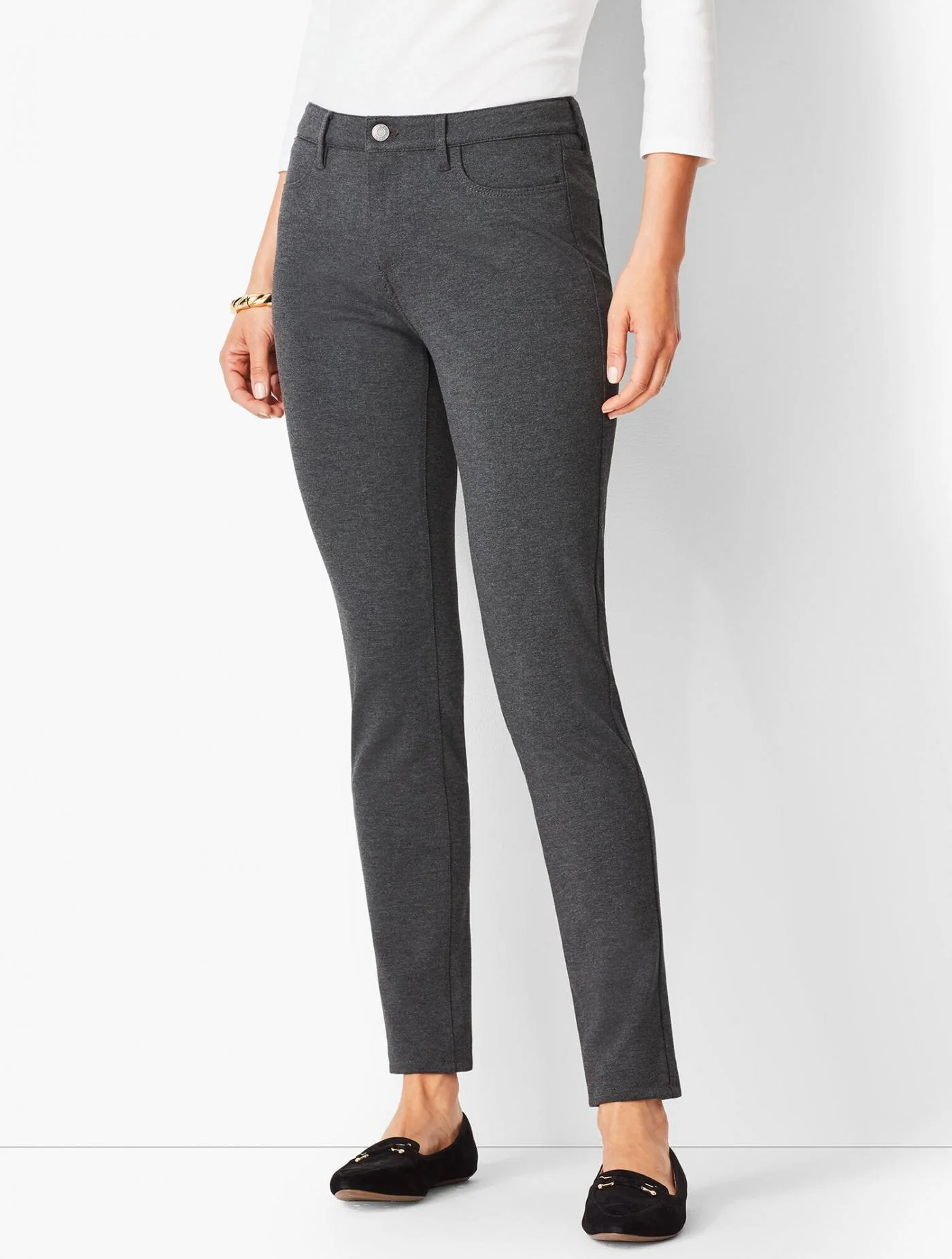 Pants | Ponte Jeggings STORM HEATHER &#8211; Talbots Womens