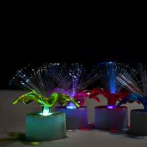 6237 Fiber Optic Light, Mini Color Change LED Table Centerpieces, Light Up Candle - Pack of 12