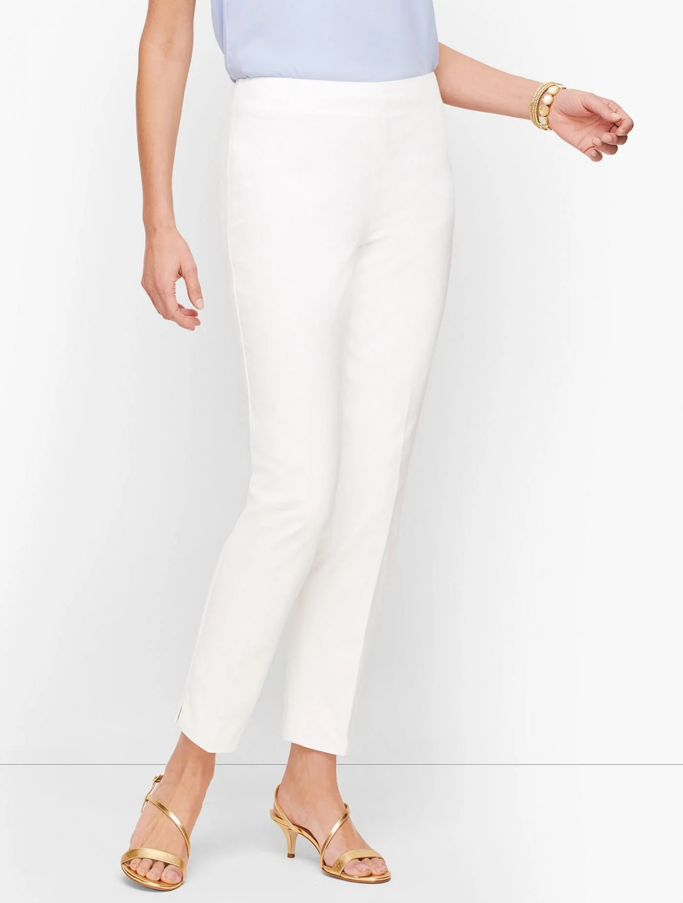 Pants | Biscay Slim Ankle Pants WHITE &#8211; Talbots Womens