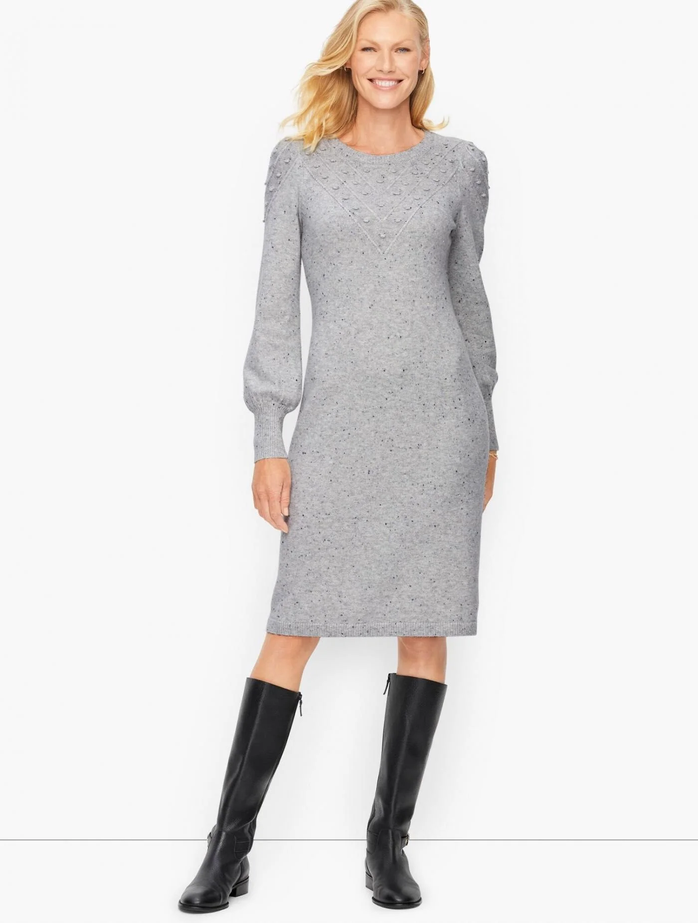 Dresses | Supersoft Tweed Shift Dress GREY SKY HEATHER TWEED &#8211; &#8211; Talbots Womens