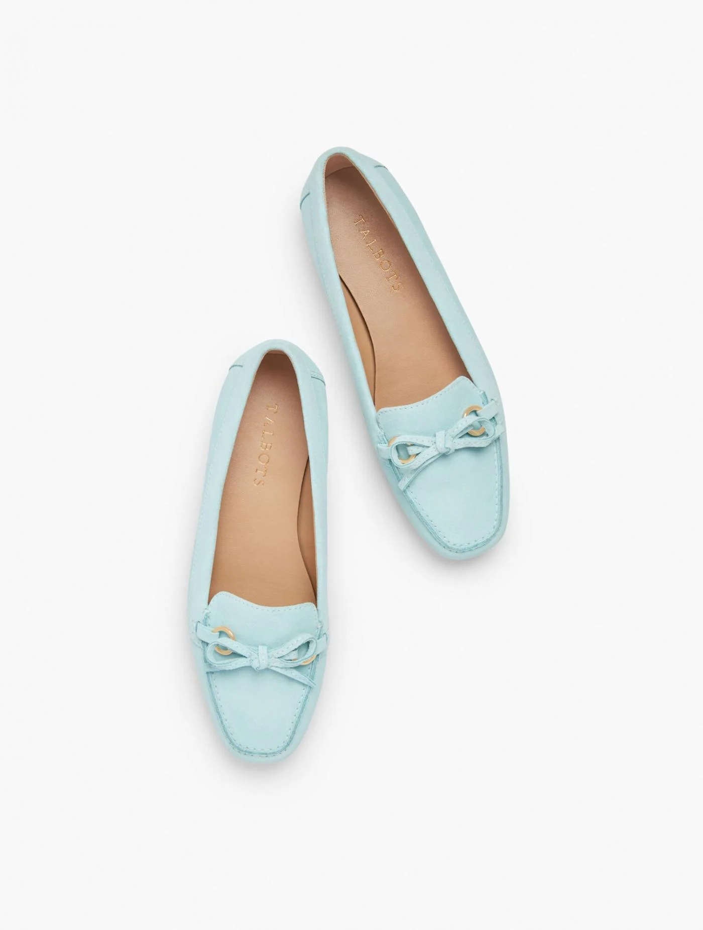 Flats | Becca Driving Moccasins &#8211; Suede OPAL BLUE &#8211; Talbots Womens