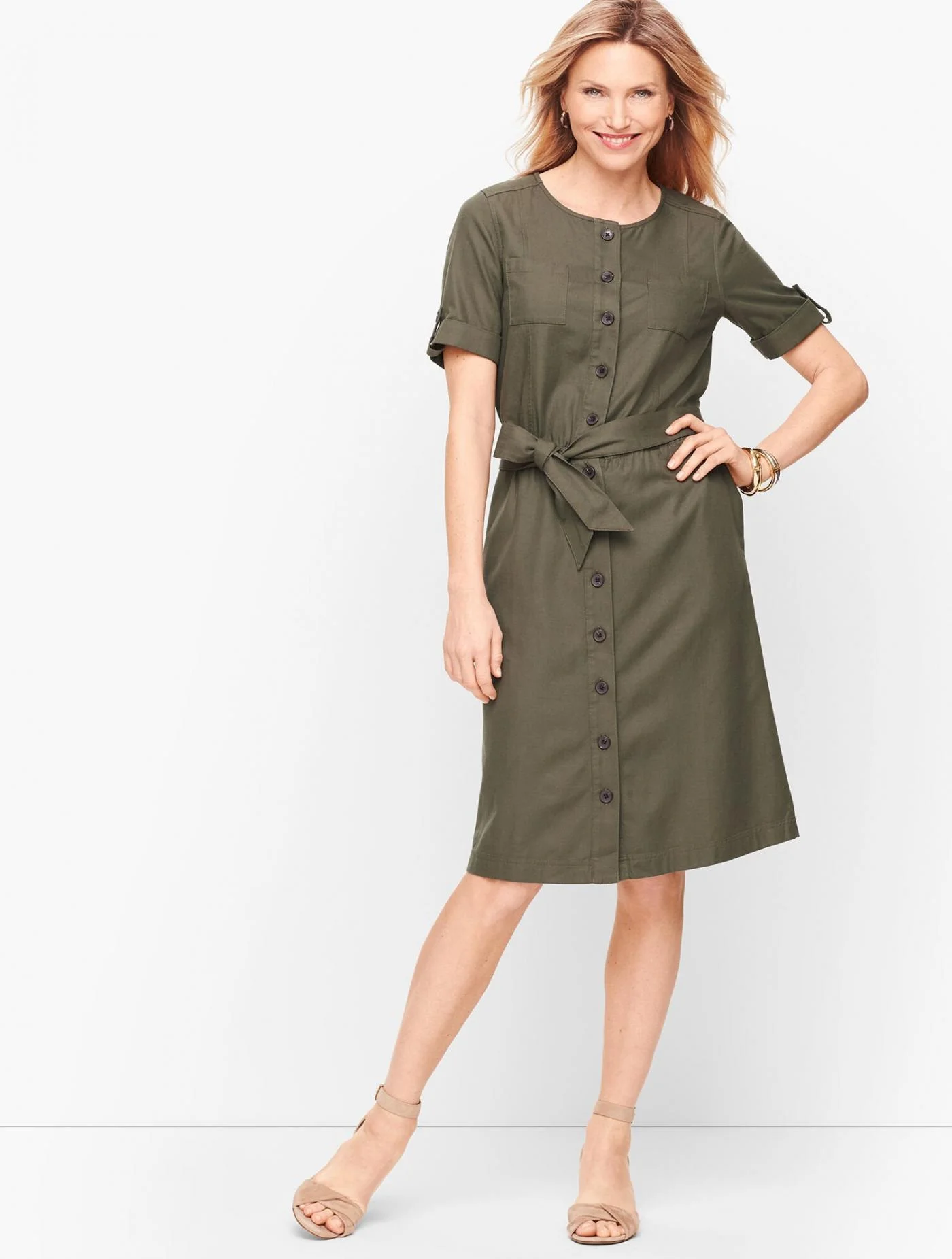 Dresses | Fluid Twill Shirtdress ROSEMARY &#8211; Talbots Womens