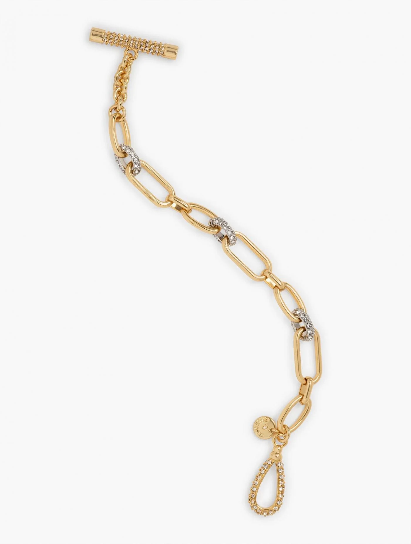 Jewelry | Chain Link Bracelet CRYSTAL/GOLD &#8211; Talbots Womens