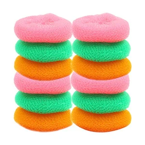 2594A Plastic Scrubber Round Nylon Scrubbers (12Pcs Set)