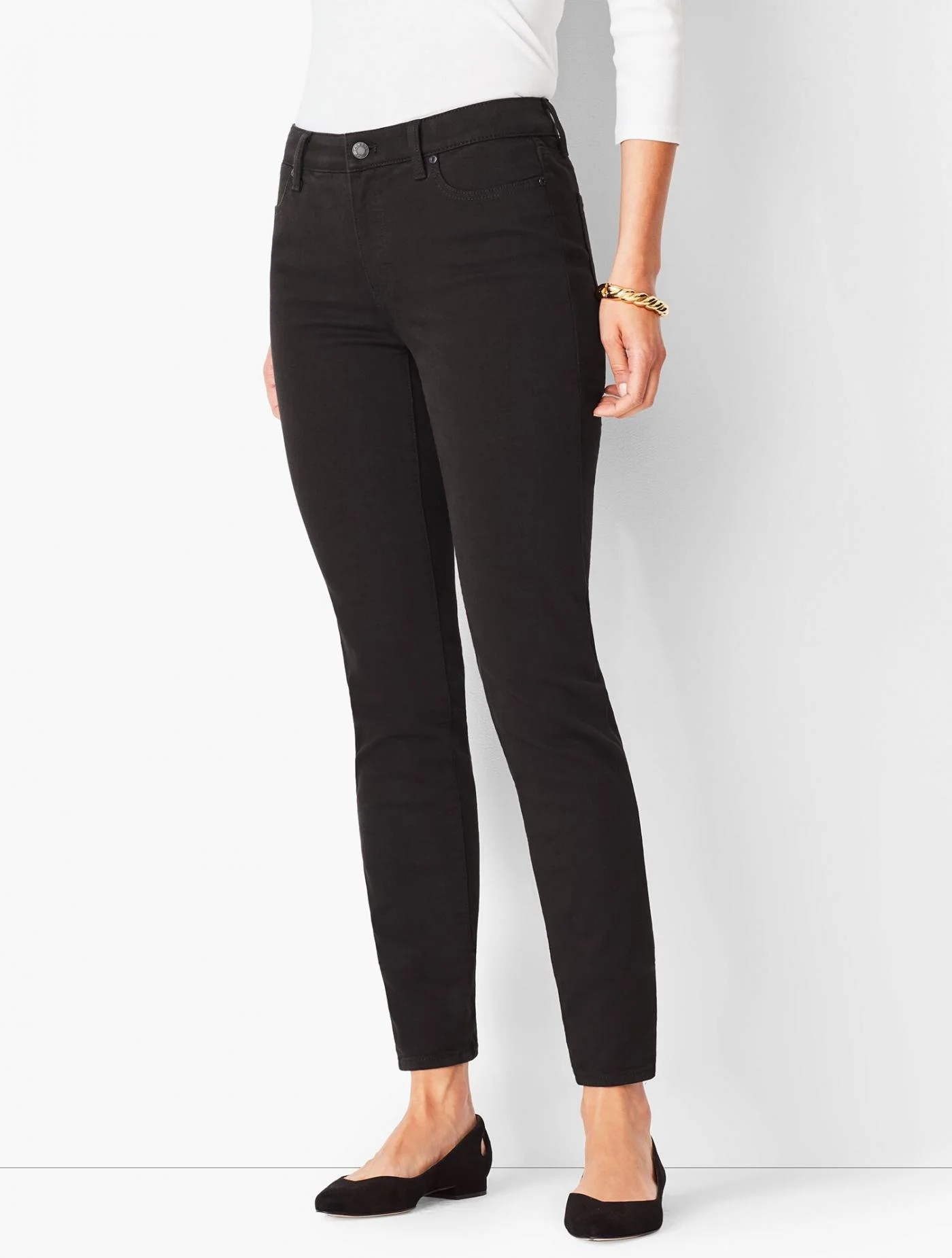 Jeans | Slim Ankle Jeans &#8211; Black BLACK &#8211; Talbots Womens