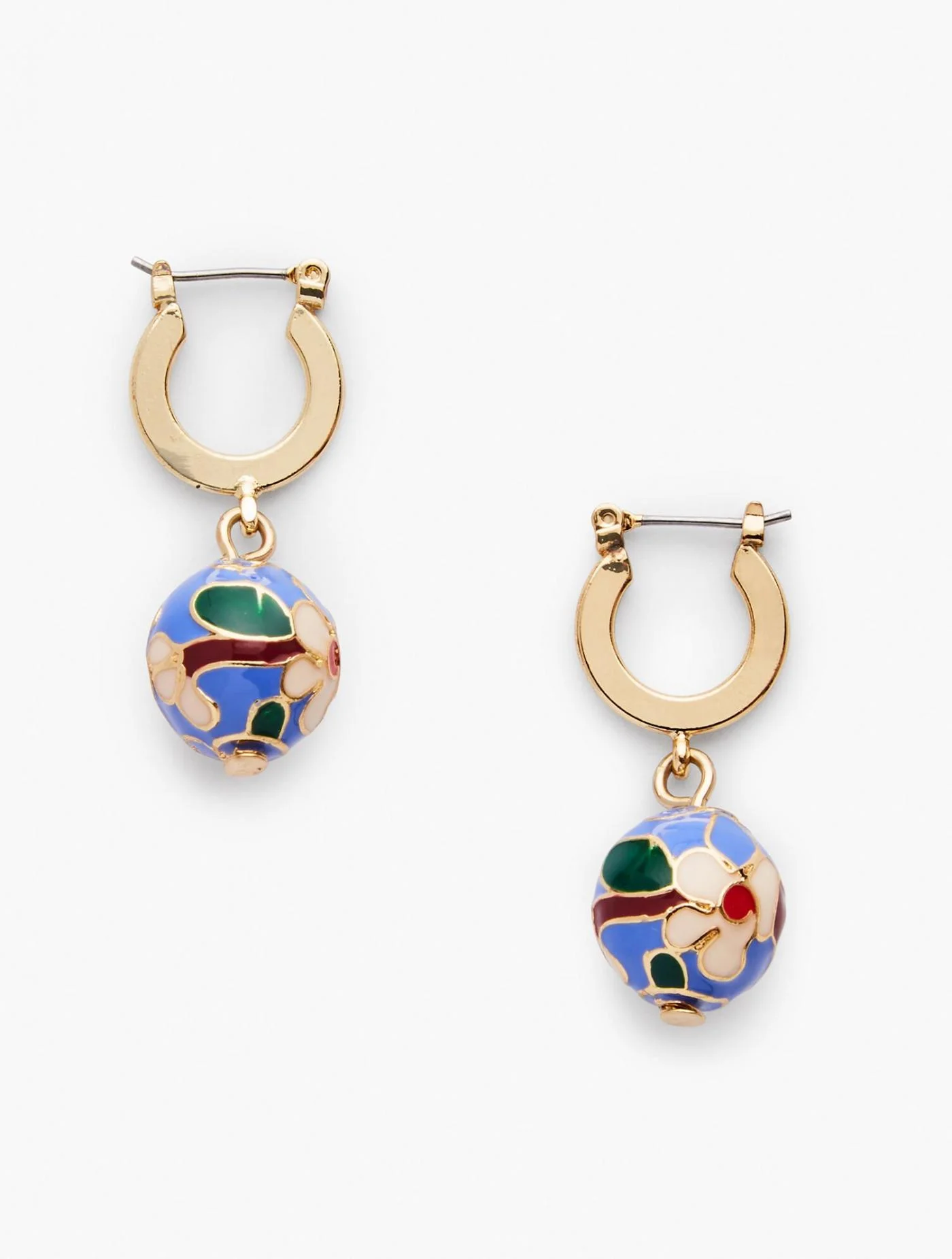 Jewelry | Cloisonn&eacute; Bead Earrings MARSEILLE BLUE MULTI &#8211; Talbots Womens