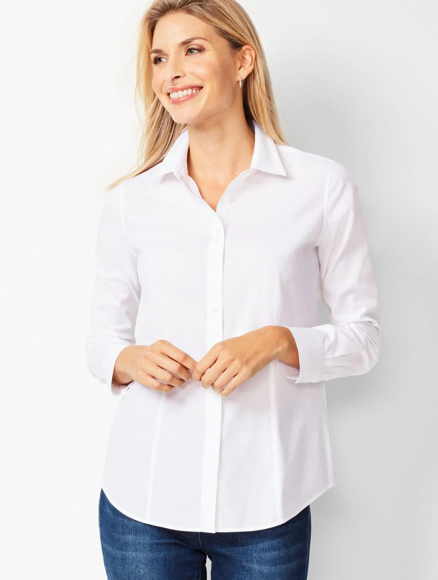 Blouses and Shirts | The Perfect Shirt &#8211; Solid WHITE &#8211; Talbots Womens