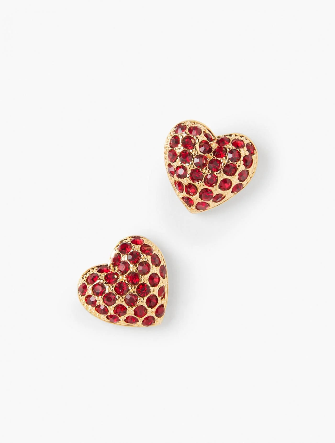 Jewelry | Pav&eacute; Double Heart Earrings PORT WINE MULTI &#8211; Talbots Womens