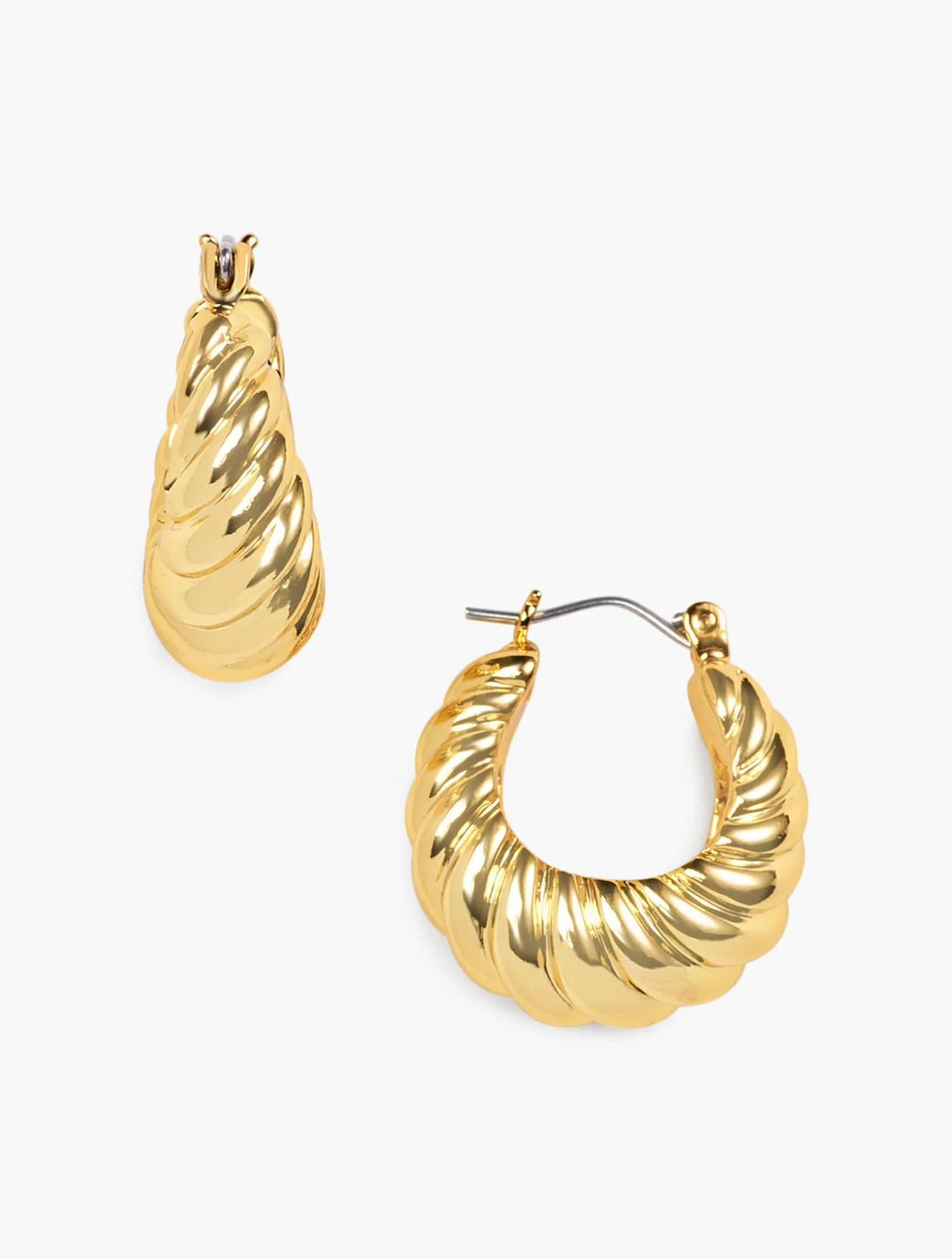 Jewelry | Twist Hoop Earrings GOLD &#8211; Talbots Womens