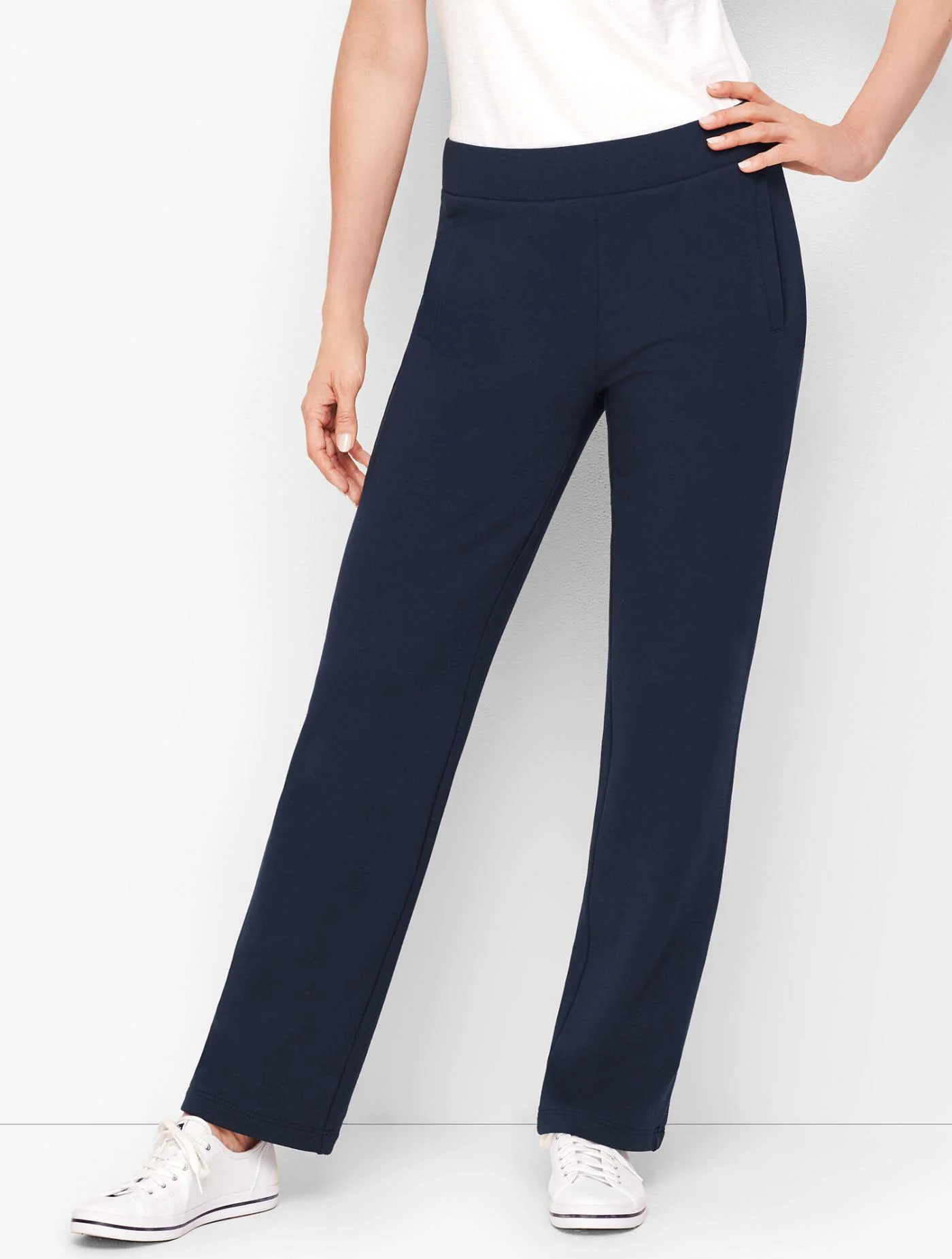 Pants | Pima Terry Relaxed Leg Pants INDIGO BLUE &#8211; Talbots Womens