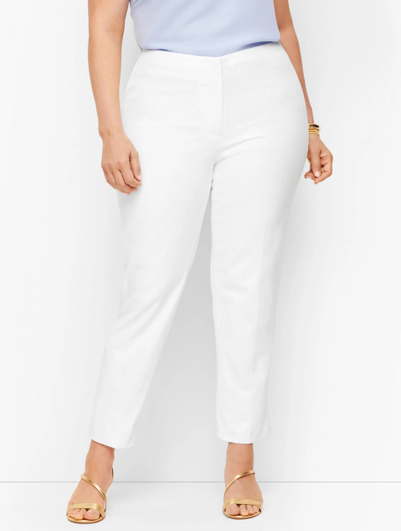 Pants | Plus Size Exclusive Biscay Slim Ankle Pants WHITE &#8211; Talbots Womens