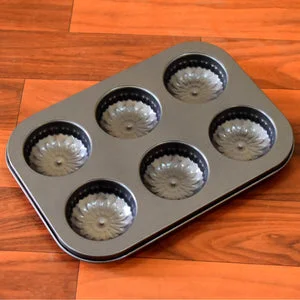 7079 6 slot Non-Stick Muffins Cupcake Pancake Baking Molds