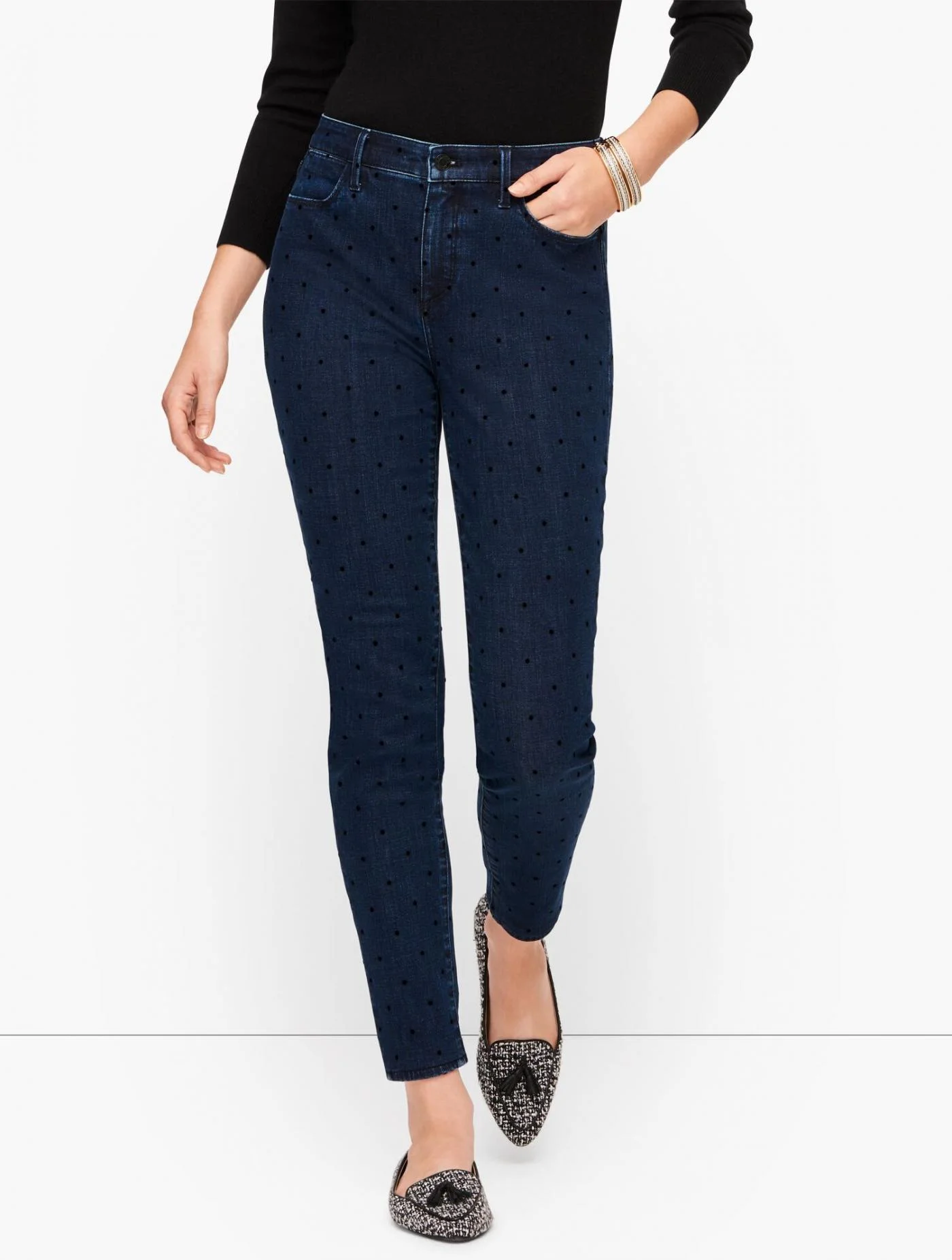 Jeans | Jeggings &#8211; Textured Flock INDIGO &#8211; Talbots Womens