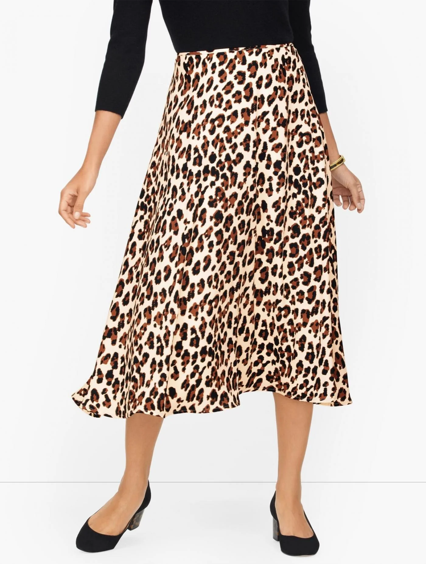 Skirts | Midi Skirt &#8211; Leopard Print IVORY MULTI &#8211; Talbots Womens