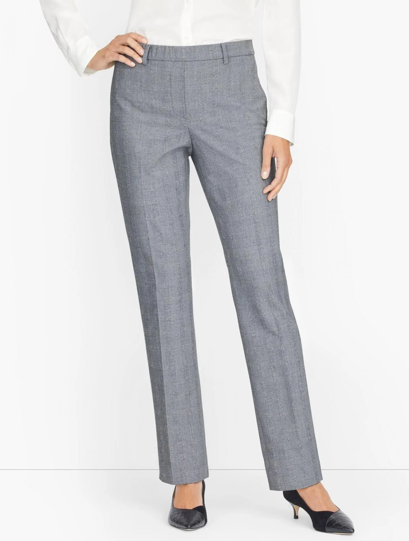 Pants | Talbots Cambridge Pants &#8211; Glen Plaid IVORY/BLACK &#8211; Talbots Womens