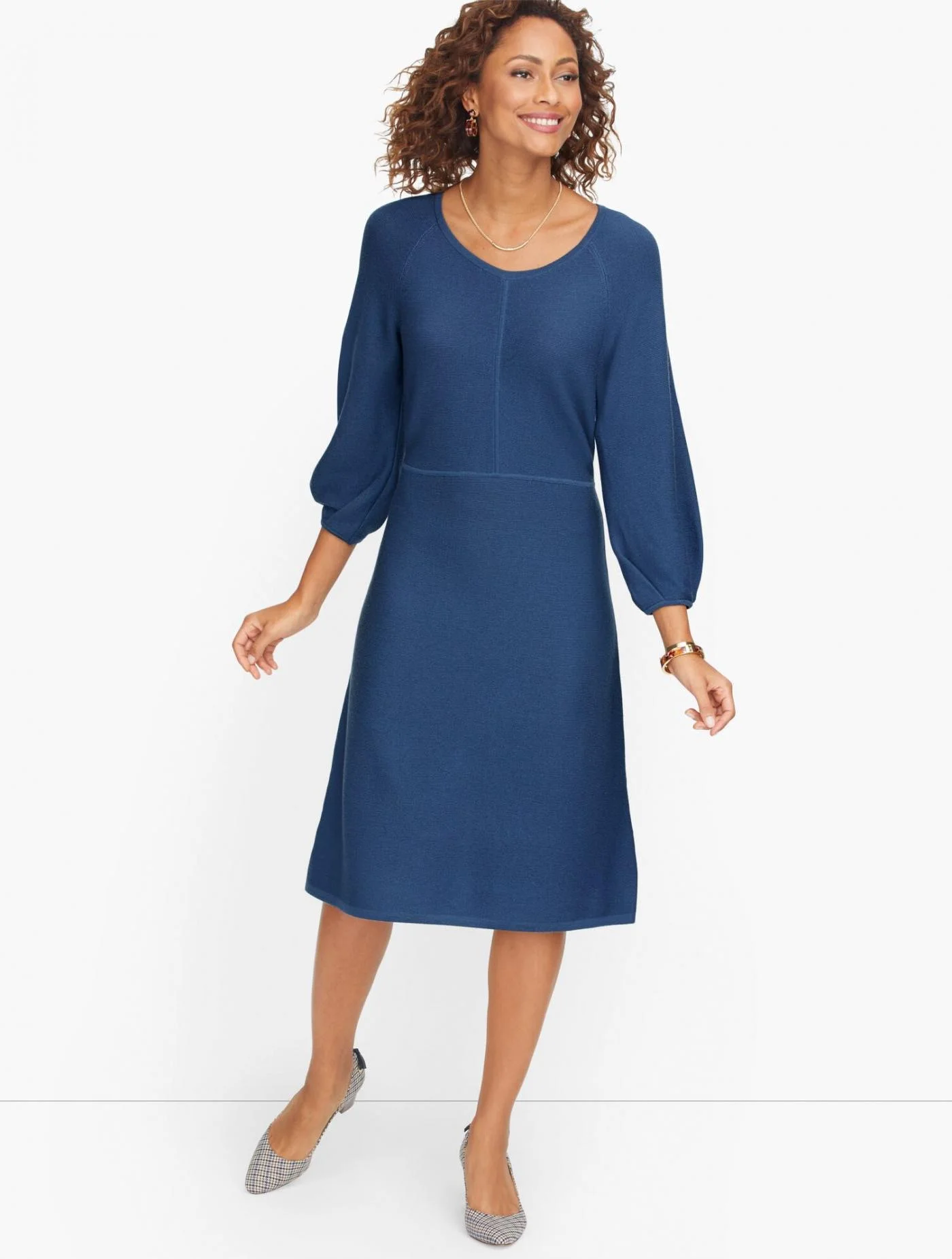 Dresses | Pure Merino Sweater Dress MARINER BLUE &#8211; Talbots Womens