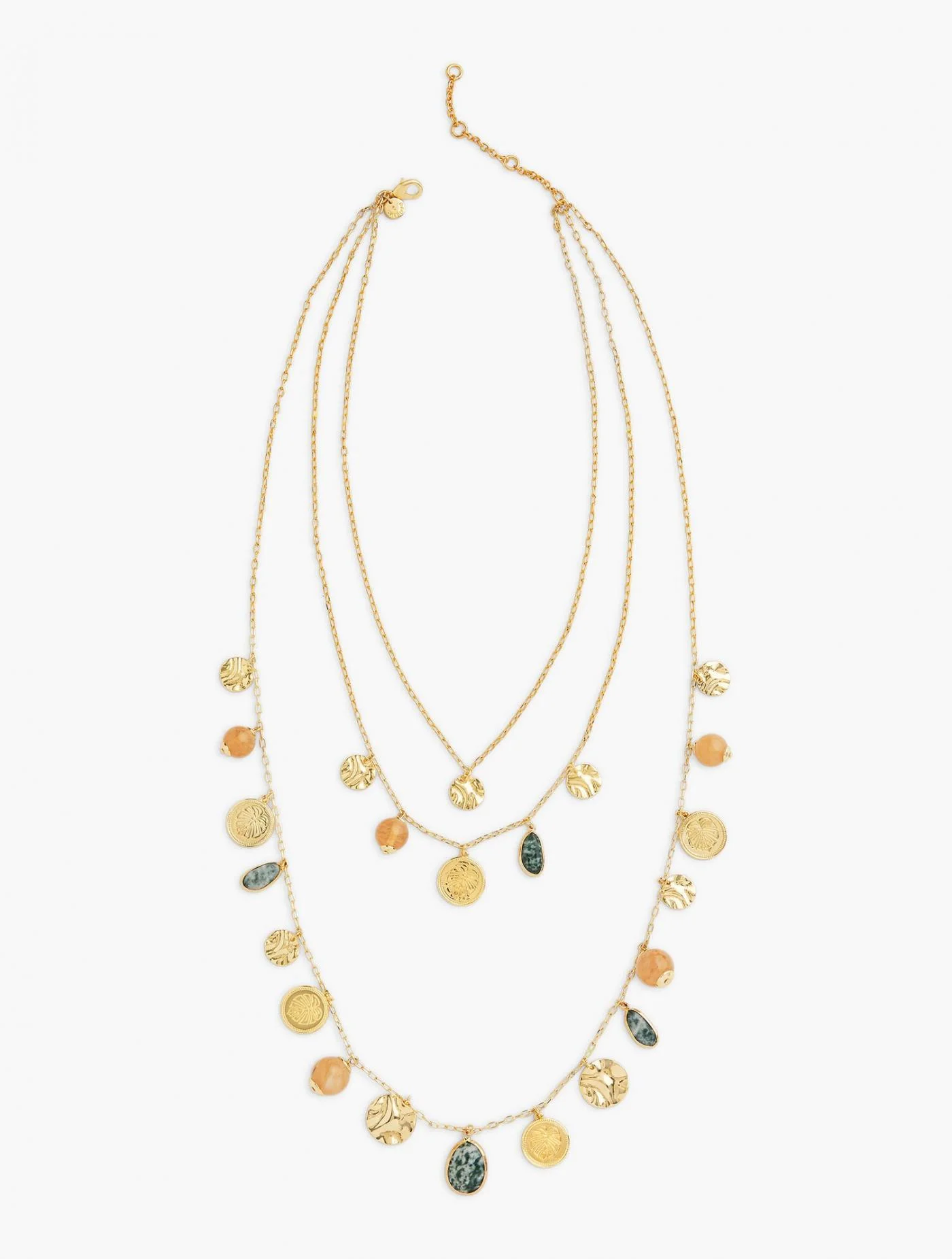 Jewelry | Paradise Three Strand Necklace BANANA LEAF MULTI &#8211; Talbots Womens