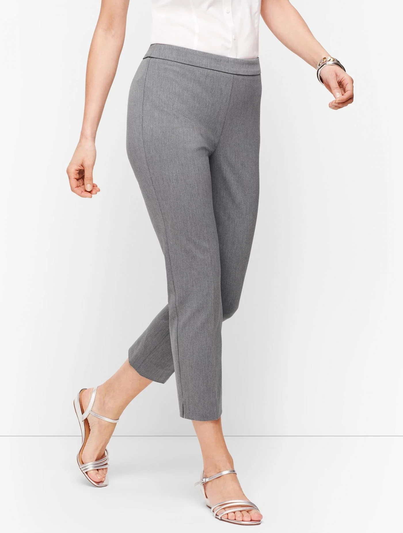 Pants | Talbots Chatham Crop Pants &#8211; M&eacute;lange SHADOW HEATHER &#8211; Talbots Womens