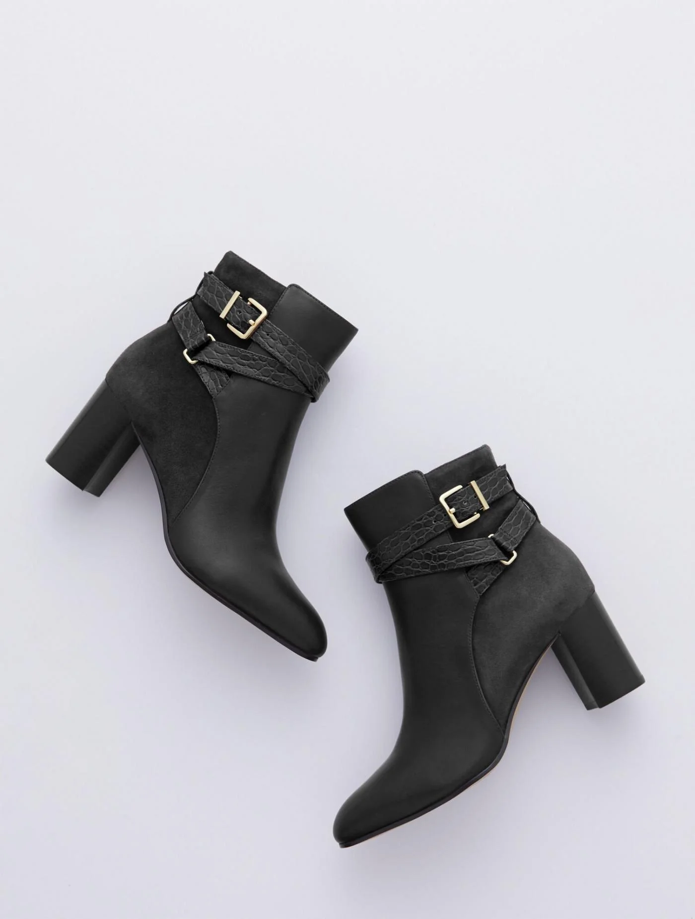 Boots | Simone Vachetta Ankle Boots BLACK &#8211; Talbots Womens