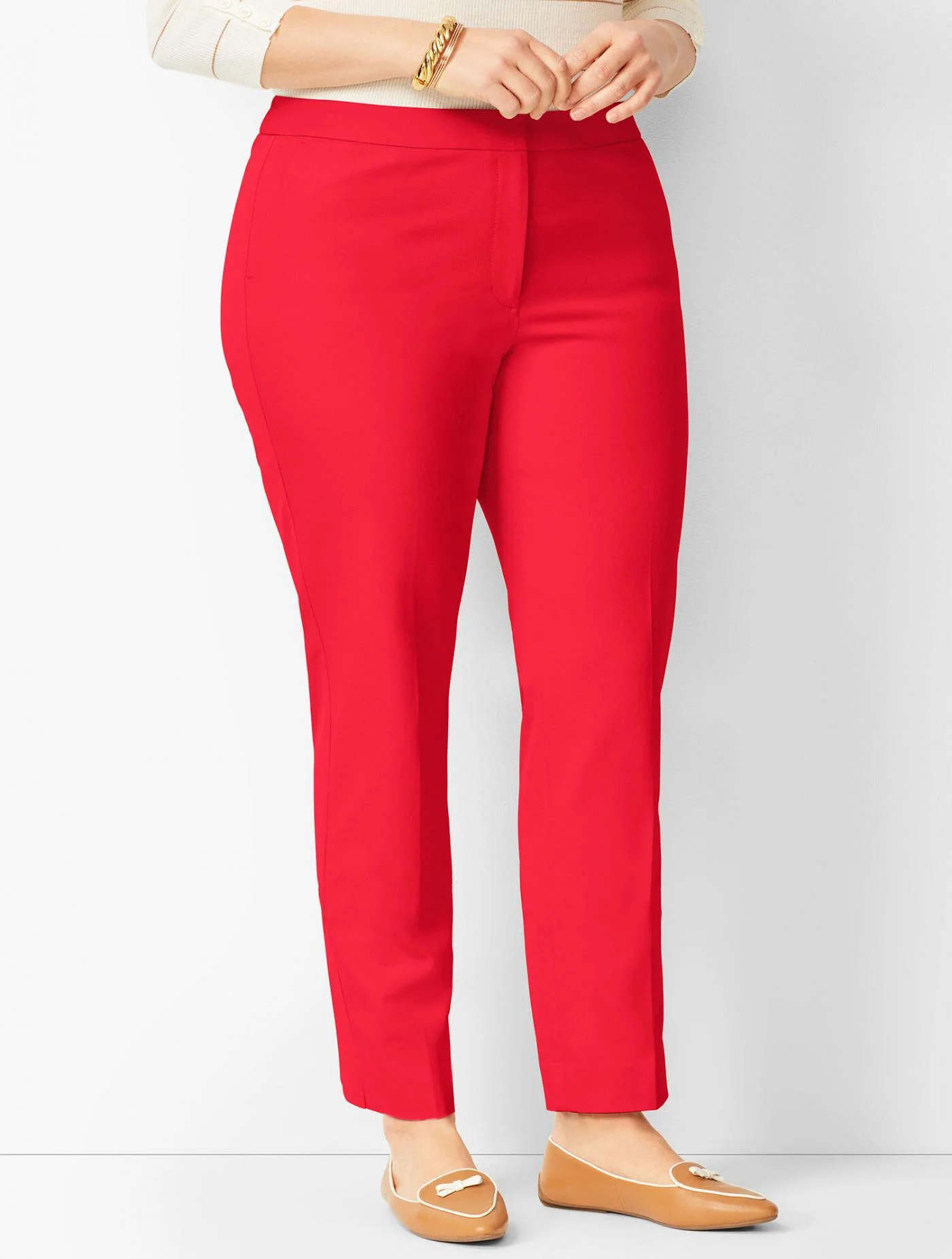 Pants | Plus Size Talbots Hampshire Ankle Pants RED POP &#8211; Talbots Womens