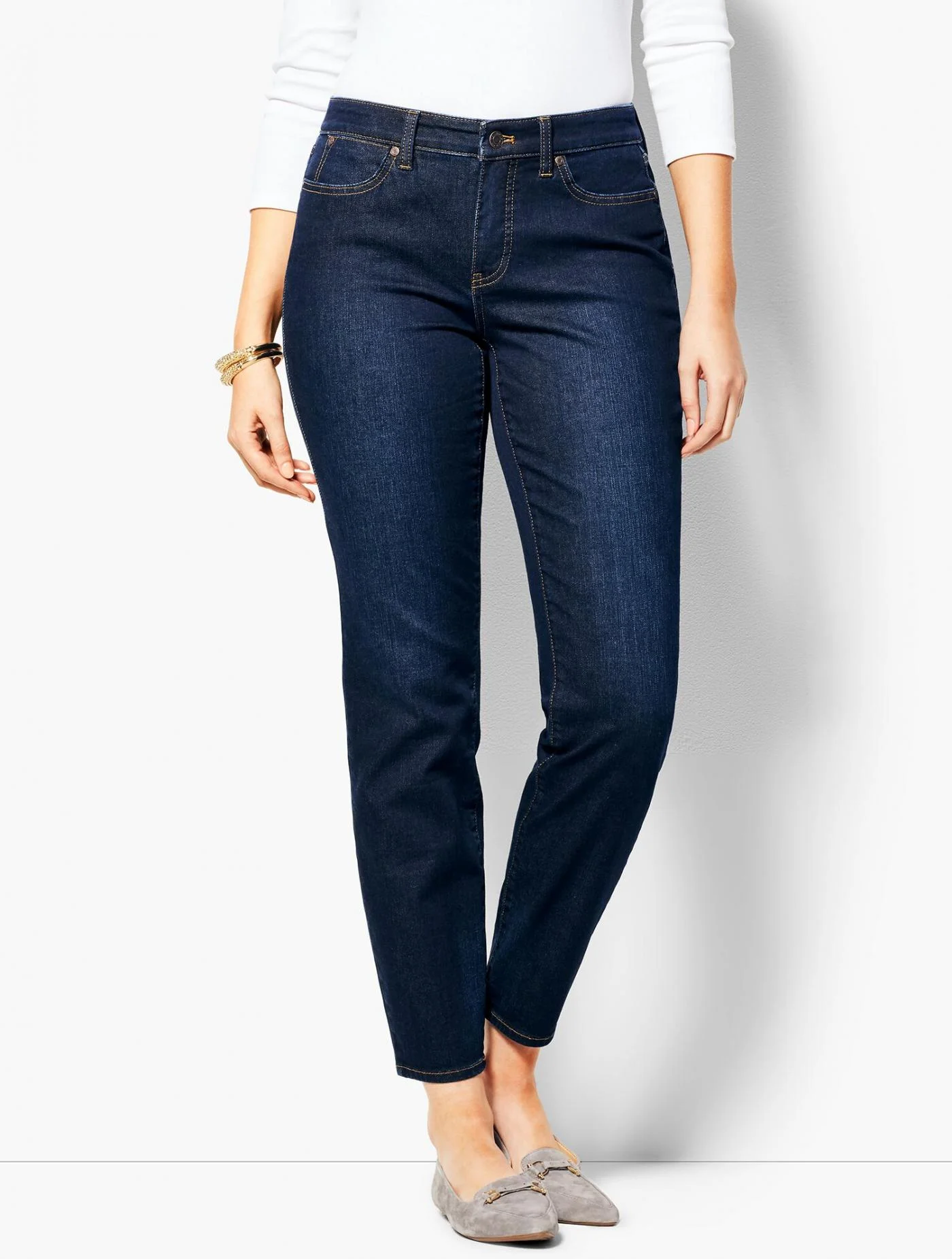 Jeans | Slim Ankle Jean &#8211; Curvy Fit &#8211; Indy Wash INDY WASH &#8211; Talbots Womens