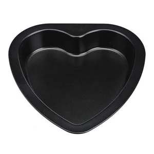 2209 Heart Shape Cake Mould Non Stick Steel 1 kg Cake Baking Tray ( 23cm)