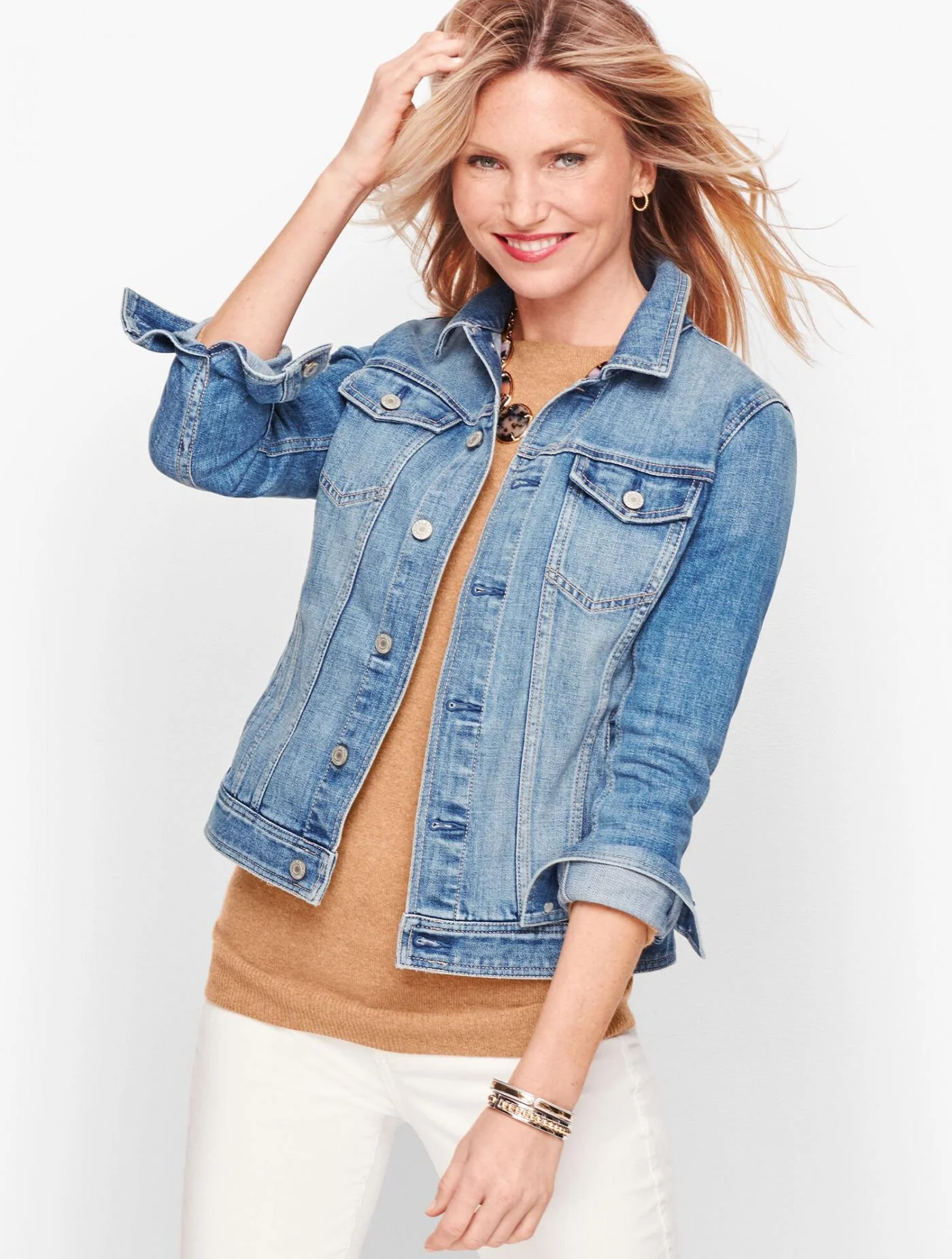 Jackets and Outerwear | Classic Jean Jacket &#8211; Vintage Wash VINTAGE WASH &#8211; Talbots Womens