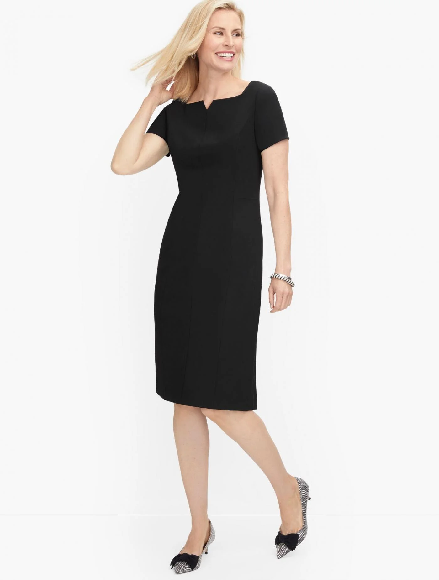 Dresses | Luxe Wool Sheath Dress &#8211; Black BLACK &#8211; Talbots Womens