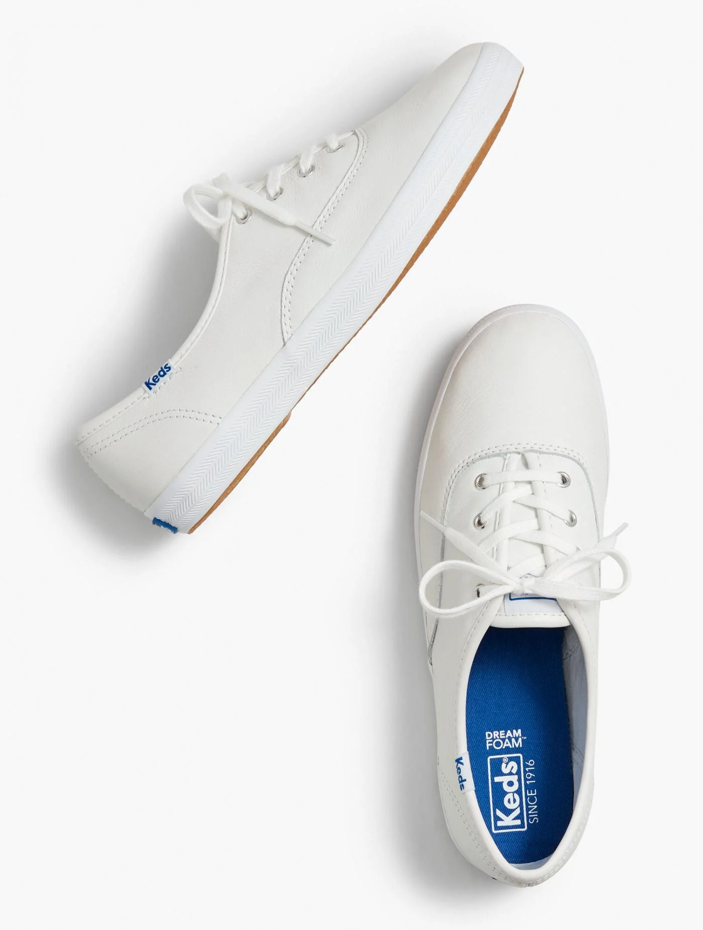 Sneakers | Keds&reg; Champion Sneakers &#8211; Leather WHITE &#8211; Talbots Womens