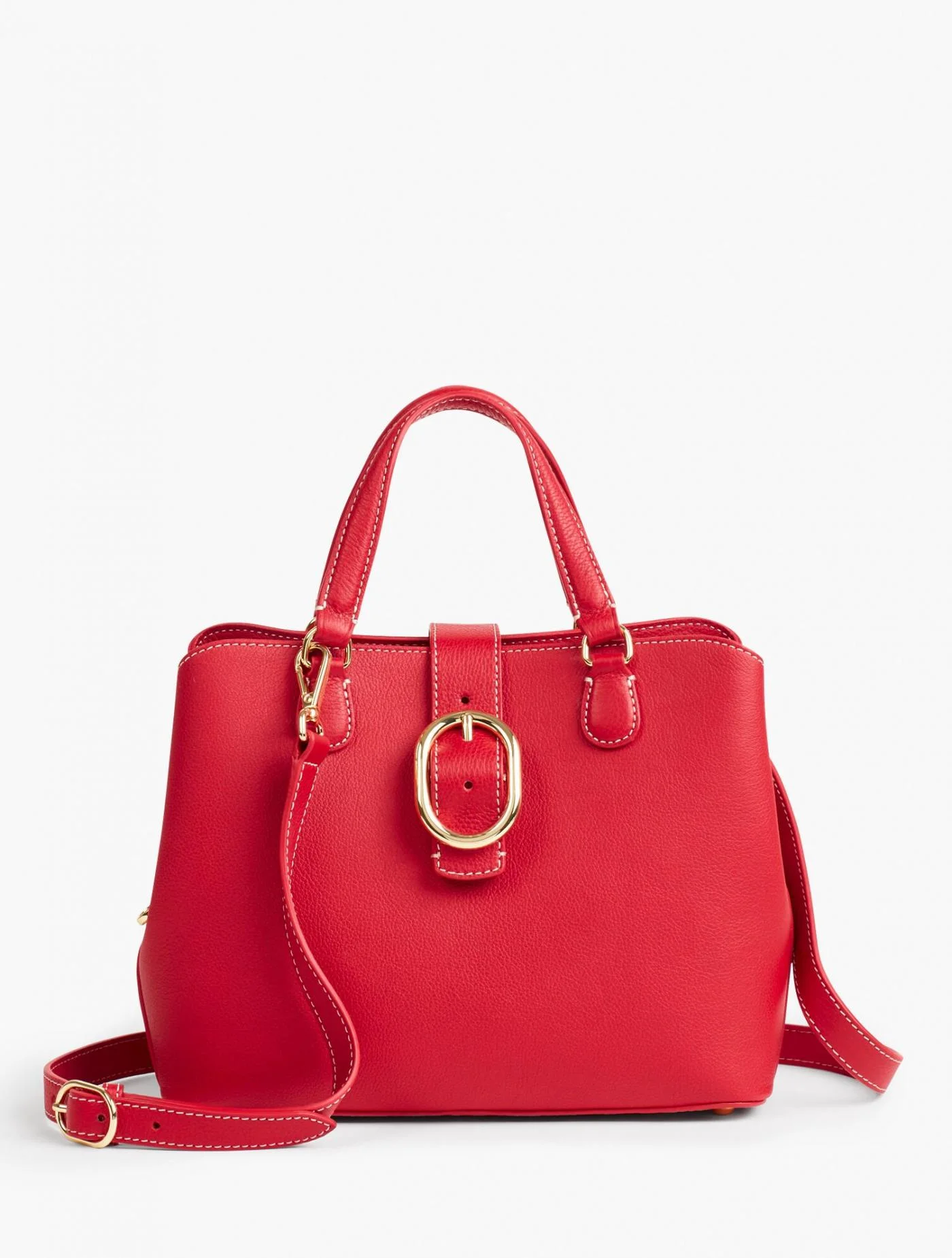 Handbags | Small Nappa Havana Satchel RED POP &#8211; Talbots Womens