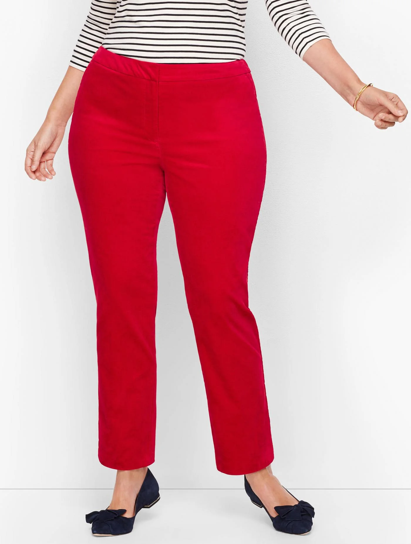 Pants | Plus Size Talbots Hampshire Ankle Pants &#8211; Velveteen CLASSIC RED &#8211; Talbots Womens